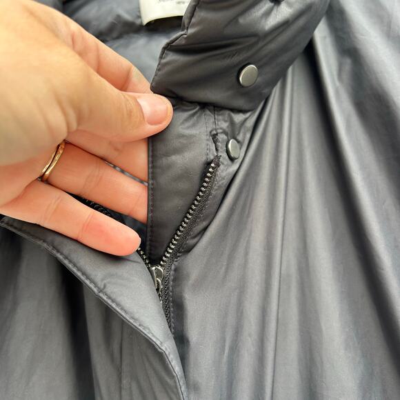 M. M. Lafleur Padma Puffer Jacket Coat Down Black Puffy Large Cinched Full Zip - Picture 14 of 14